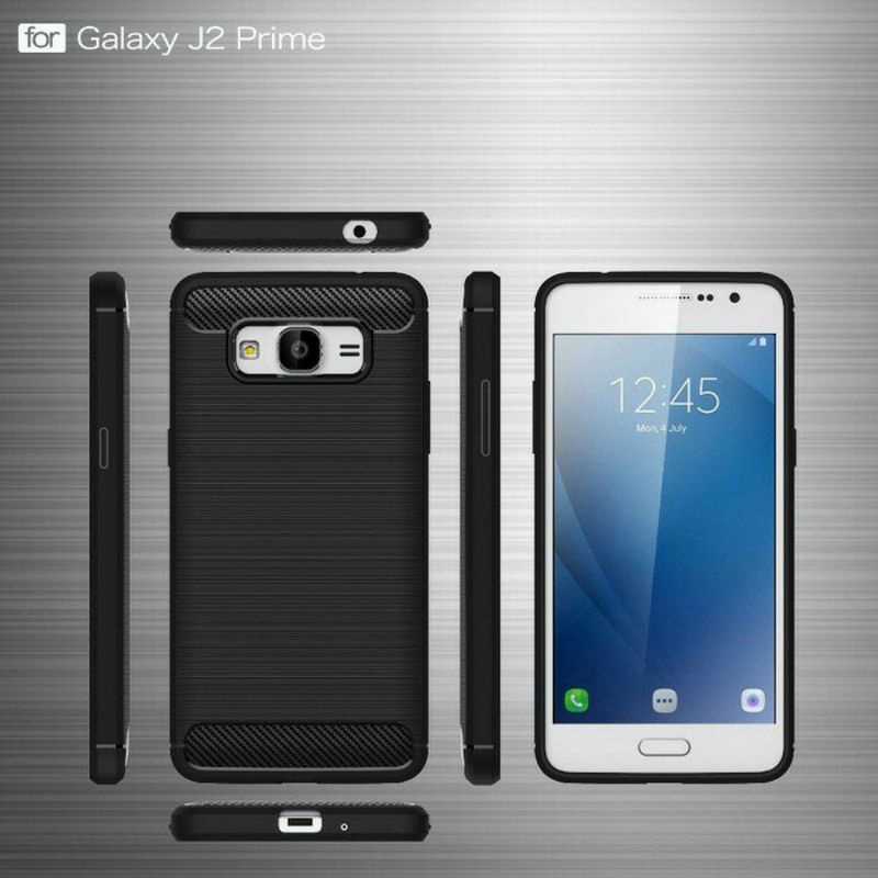 Case Samsung J2 Prime Casing iPaky Black Karbon Kondom HP Cover Samsung J2 Prime