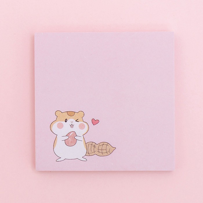 

Sticky Notes / Memo Stick Lucu Motif Kartun Hewan Imut (80 Lembar)