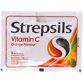 

Strepsil Vit-C Orange 1X8`S/Permen Pelega Tenggorokan