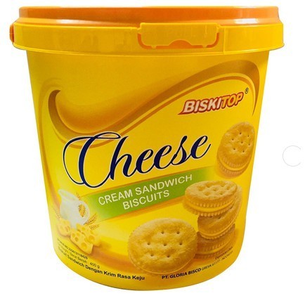BISKITOP CHEESE BISCUIT HANDLE 400GR BISKUIT LEBARAN