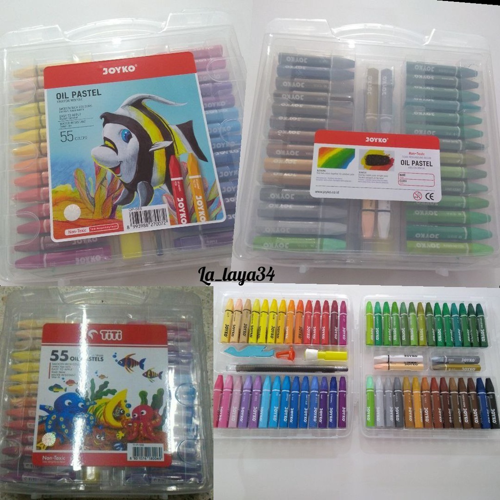 

Krayon oil pastels titi 55 warna
