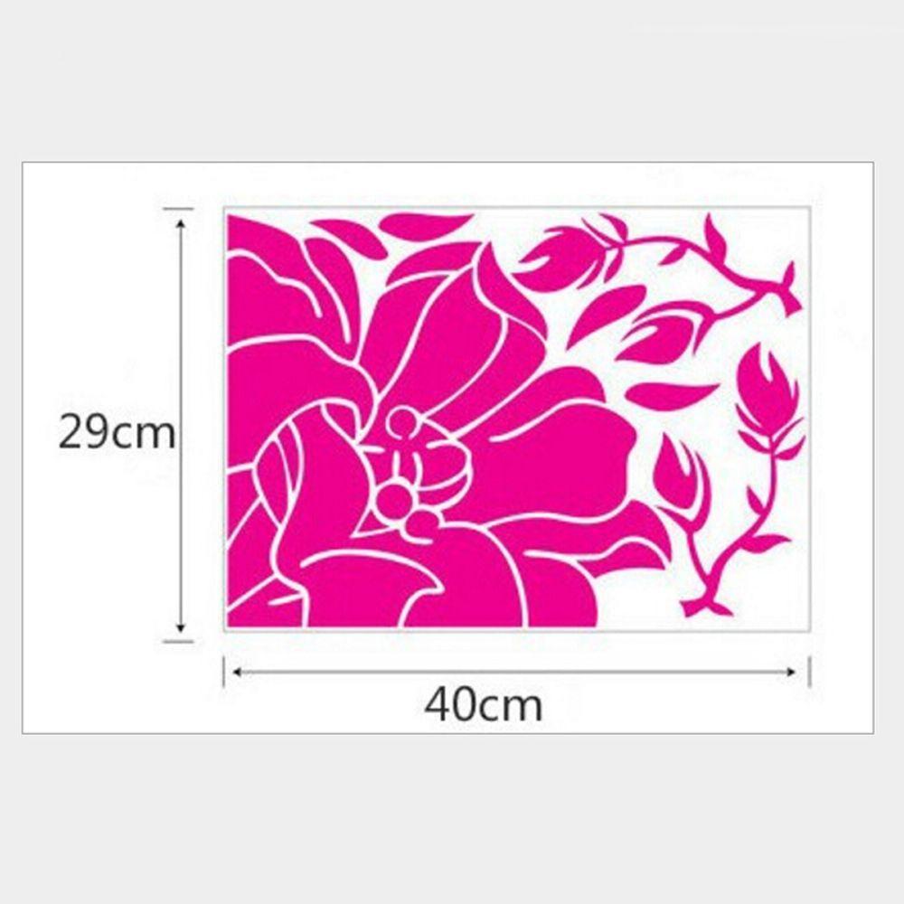 Populer Stiker Kulkas Art Home Mural Hiasan Dinding Magnolia Flower