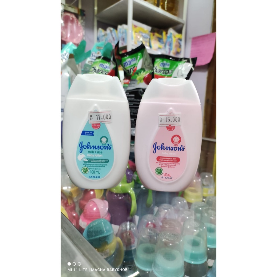 Johnson's LOTION milk rice, regular, bedtime 100ML, 200 ml johnsons / BODY LOTION JOHNSONS