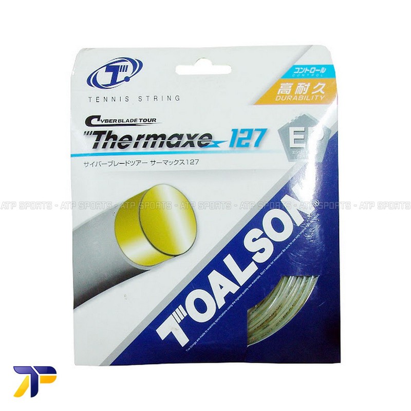 Senar Tenis Tennis Toalson Cyberblade Tour Thermaxe 1.27 127  Natural White