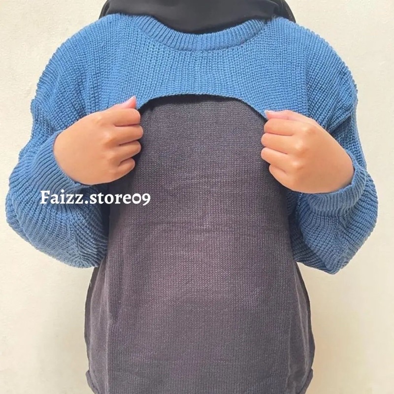 Croptop Rib Balero Sweater Atasan RAJUT Wanita Tangan Balon