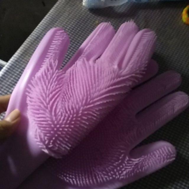 Magic Silicone Glove / Sarung Tangan Cuci Piring Serbaguna - 1 Pair