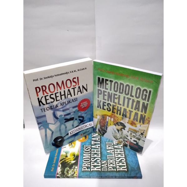 PAKET 3 BUKU SUKIJO METOPEN KESEHATAN, PROMOSI KESEHATAN PUTIH,DAN PERILAKU KESEHATAN BIRU