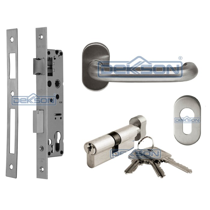 Paket Set Kunci Pintu Aluminium Dekkson 84030 Silinder Paket Set Kunci Pintu Aluminium Dekkson 84030 Silinder