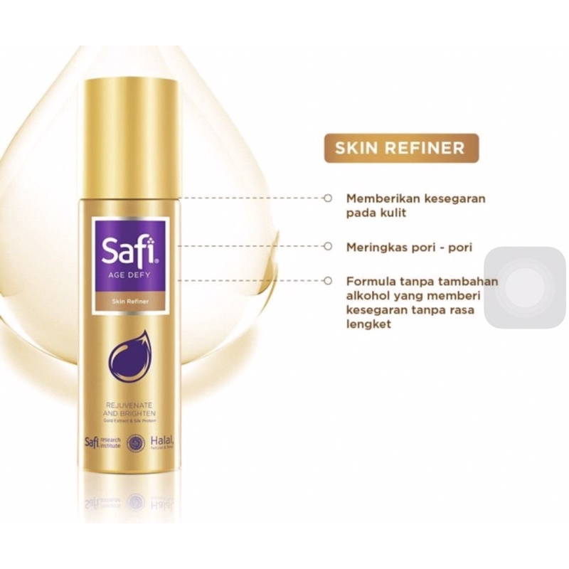 Safi age defy skin refiner 100 ml ( meremajakan kulit )