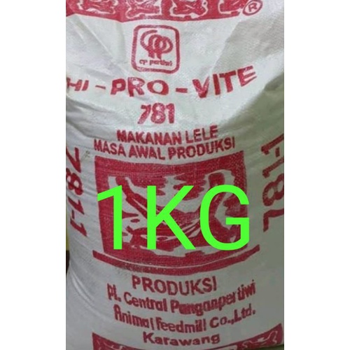 Pelet pakan ikan lele nila gurame 1kg Hi-pro-vit 781