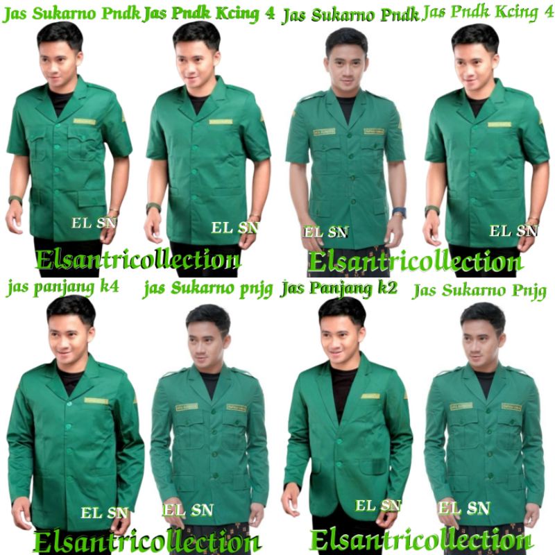 Jas Ansor Baju Ansor pria seragam Ansor gratis nama