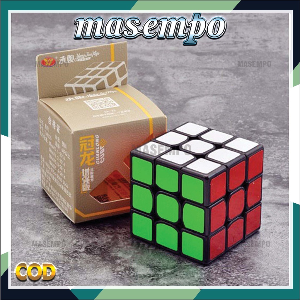 Rubik  3x3 Yongjun Guanlong Blackbase hitam V2 V3 (PROMO PILIH QIYI/SHENGSHOU/MF3) MURAH