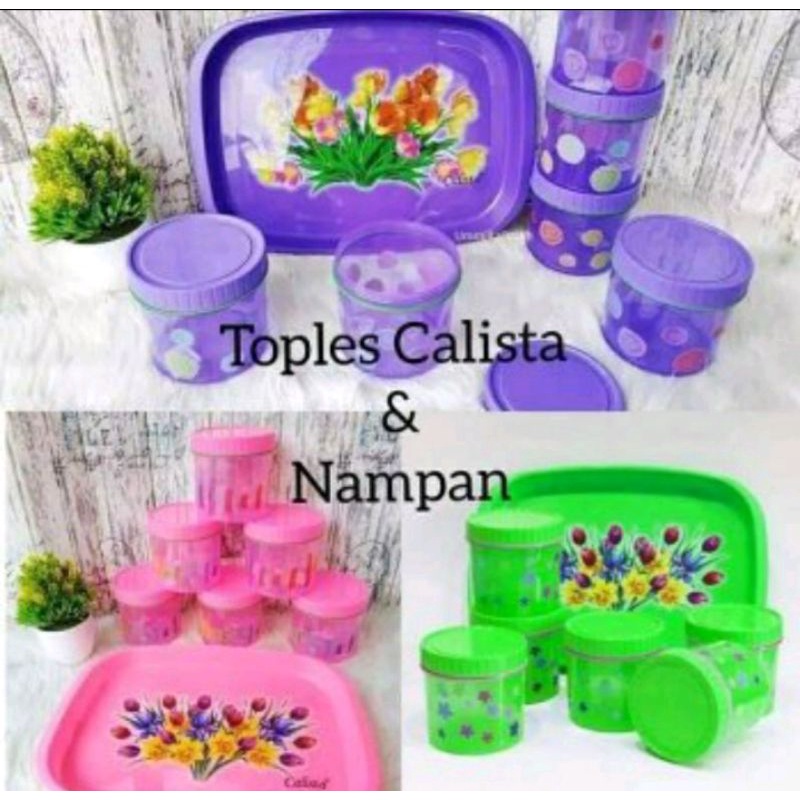 Toples set Calista isi 6 + Nampan (Set 7)