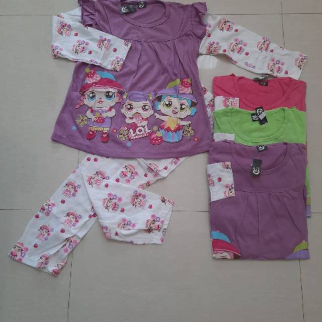 Setelan baju tidur anak perempuan v3