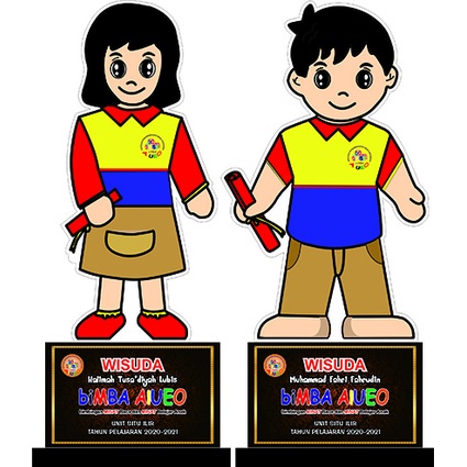 Plakat Wisuda Bimba AIUEO