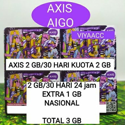 VOUCHER AIGO Axis 2 GB vocer data axis 2gb