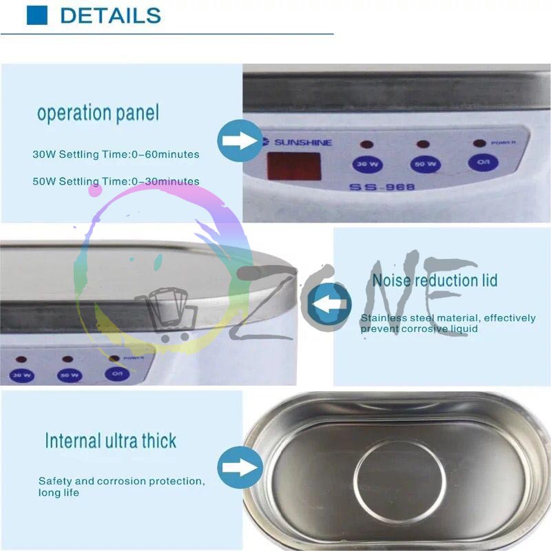 ULTRASONIC CLEANER SUNSHINE SS-968 - MESIN PENCUCI PCB SUNSHINE SS-968