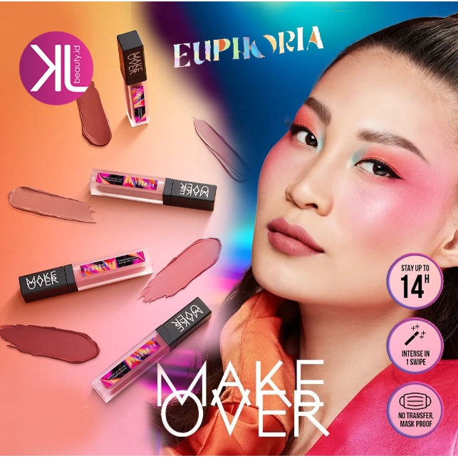 MAKE OVER POWERSTAY EUPHORIA Transferproof Matte Lip Cream