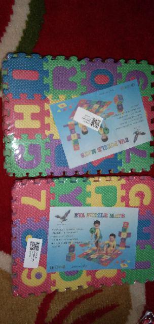 36pcs / Set Karpet Alas Lantai Dengan Bahan Halus Dan Gambar Motif Alfabet Untuk Bayi / Anak-anak