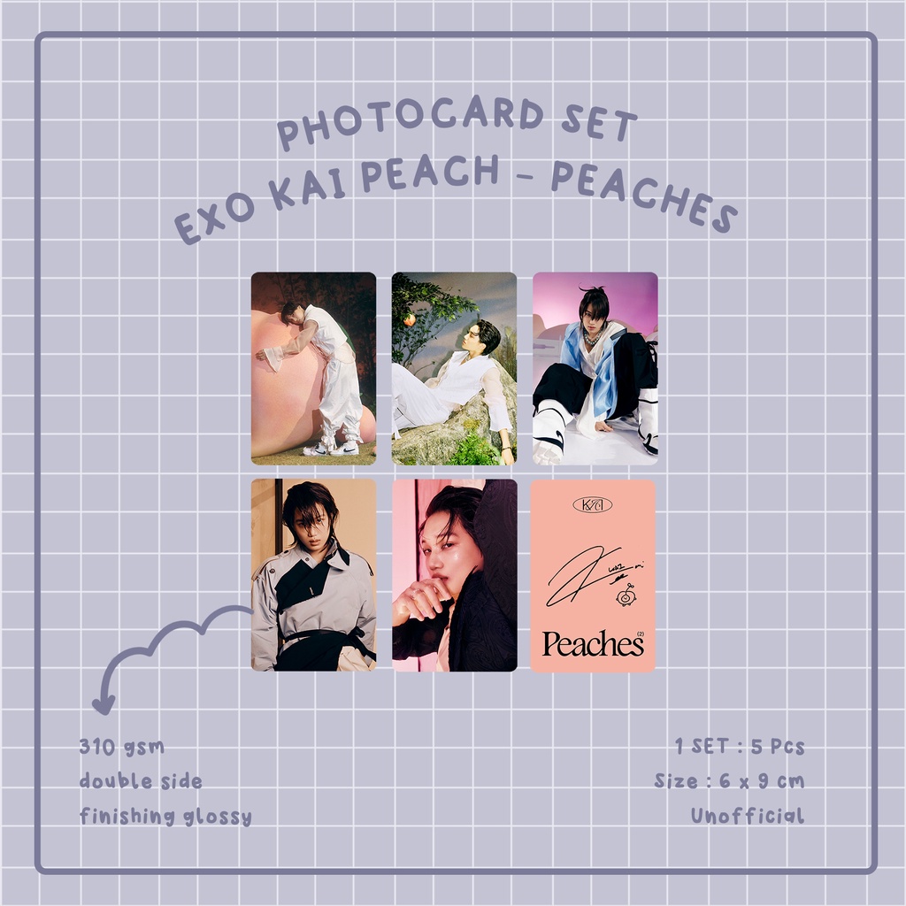 Photocard Exo Kai Peaches I Unofficial Photocard Set