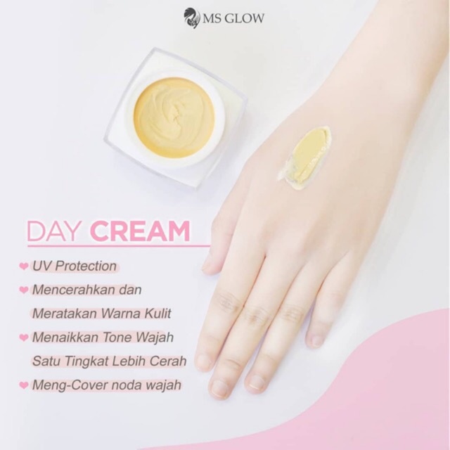 MS GLOW WHITENING DAY CREAM / MS GLOW DAY CREAM / CREAM PAGI MS GLOW ORIGINAL MURAH