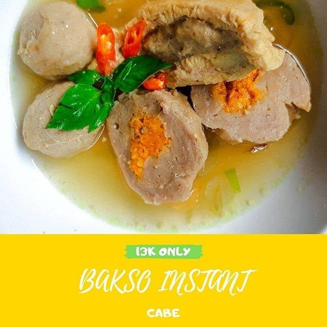

Bakso instan siap saji praktis isi cabe pedas