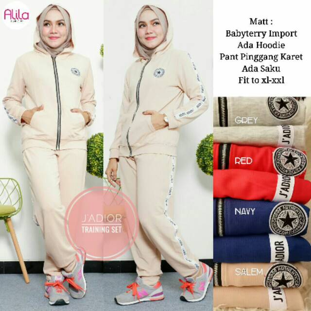 Jadior set / training set / baju olahraga