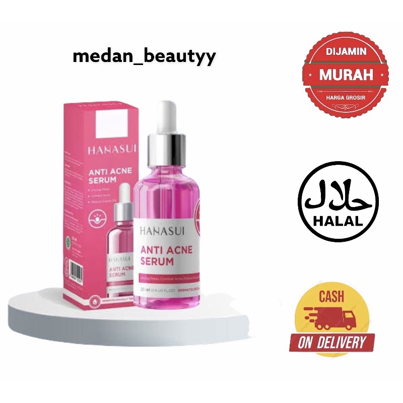 hanasui serum anti acne - serum pink hanasui anti acne - serum jerawat