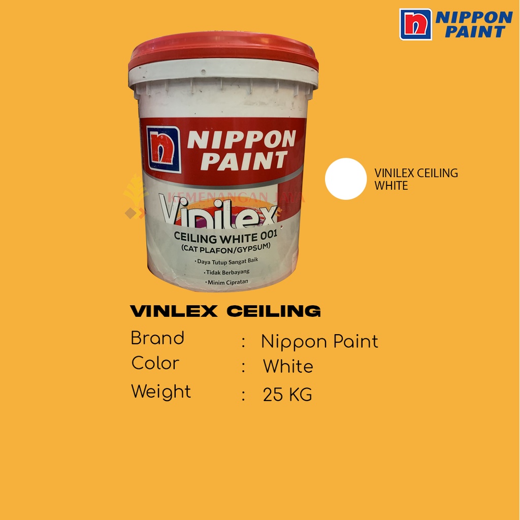 CAT NIPPON PAINT VINILEX / CEILING WHITE / 25 KG