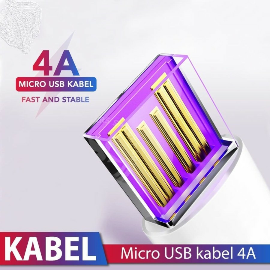 Kabel Data Charger 4A Micro USB Kabel USB 4 Ampere Quick Charger Fast Charger