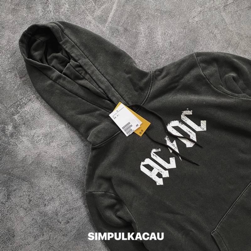 hoodie H&M acdc black wash