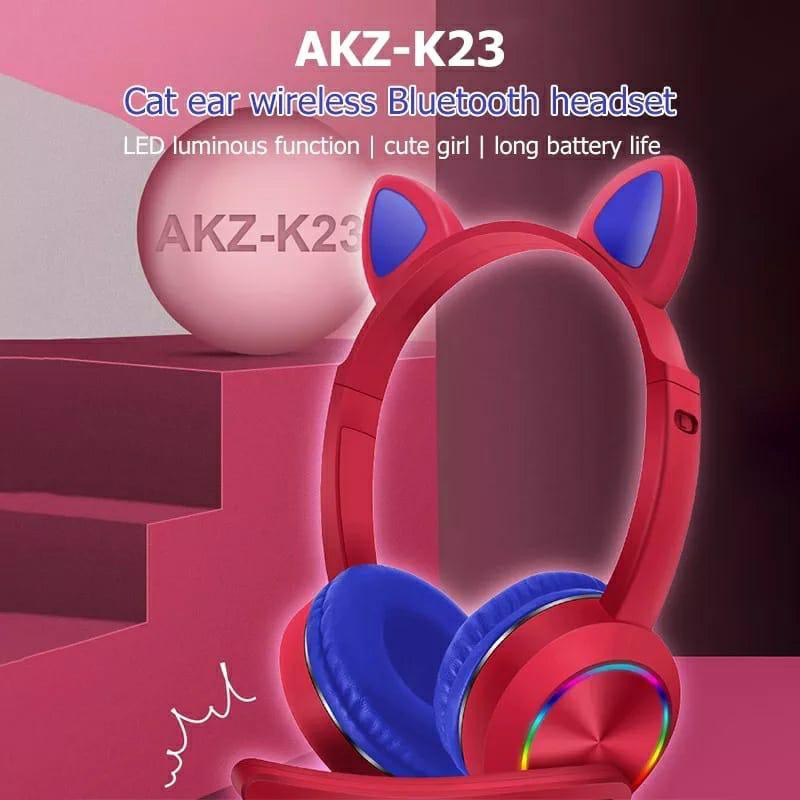 AKZ-020 HEADPHONE BANDO MUSIC CAT LED / HEADSET GAMING CAT + LED