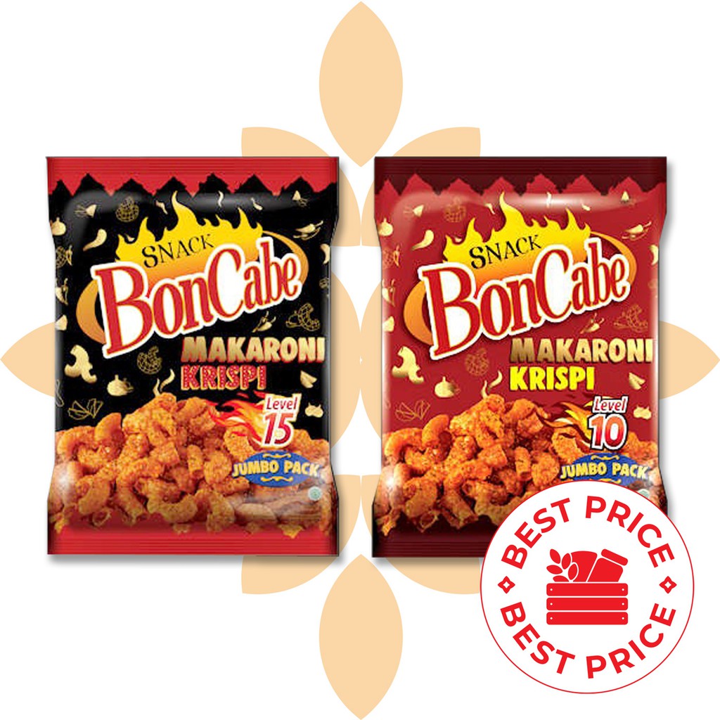 BONCABE - SEMUA VARIAN SNACK MAKARONI KRISPI (LEVEL 10/15) - JUMBO 150 GR