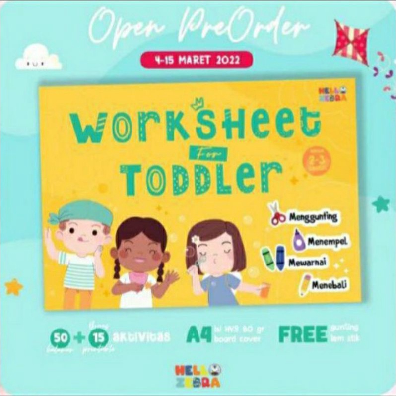 Worksheet for Toddler and Kindergarten - Hello Zebra