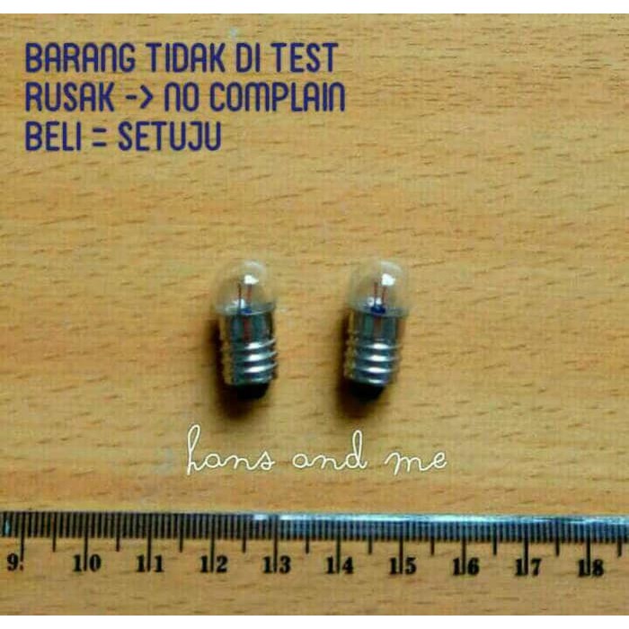 Bohlam Mini Kecil - Praktek SD Kelas 6 (jual satuan)