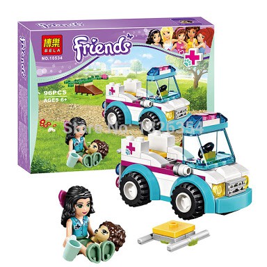 Lego Kw Friends Vet Ambulance Bela 10534