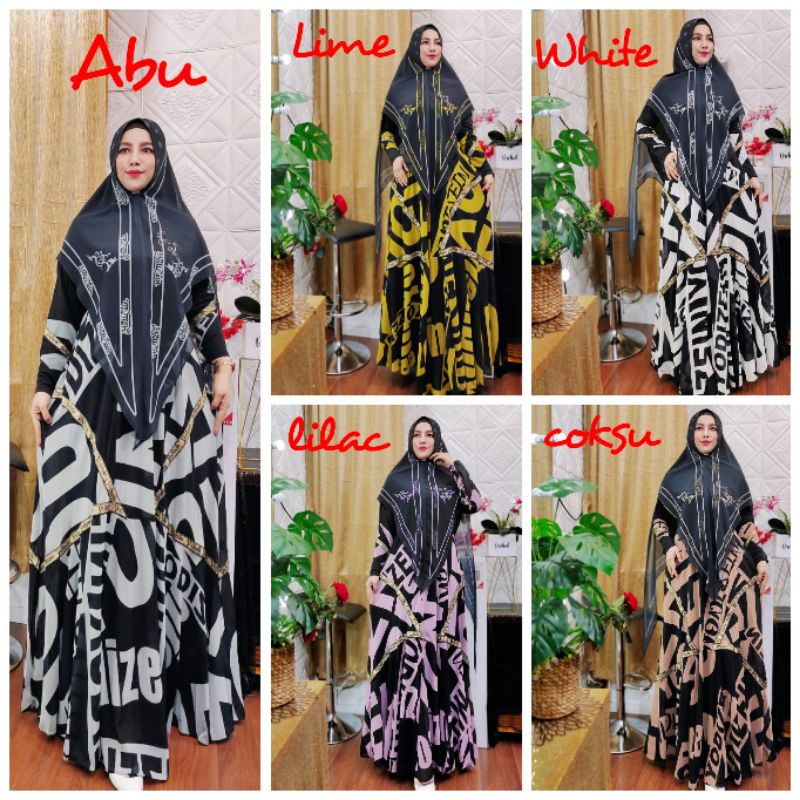 DRESS ALAYA BLACK SERIES NEW , ORY Yodizein Syari