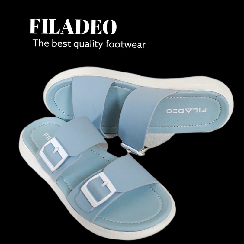 RECOMENDED!! sandal wanita FILADEO BAN DUA warna biru