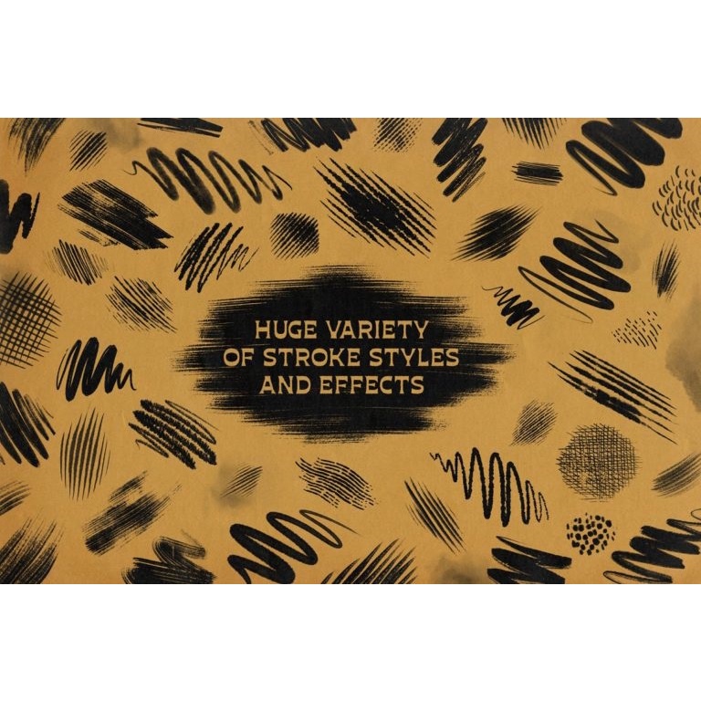 Procreate Brush - Rusty Nib Distressed Inking Brushset