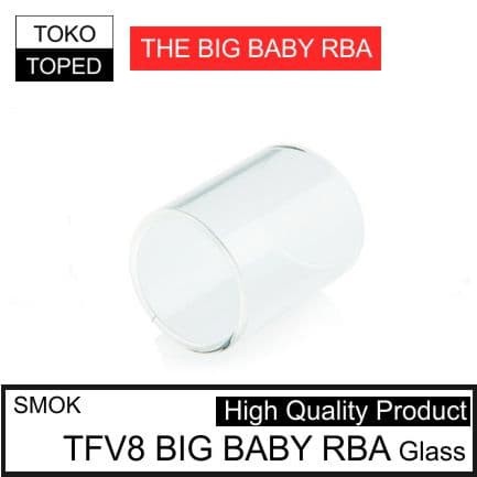 koleksi tabung bahan kaca TFV8 BIG BABY RBA Replacemen warna glass bening