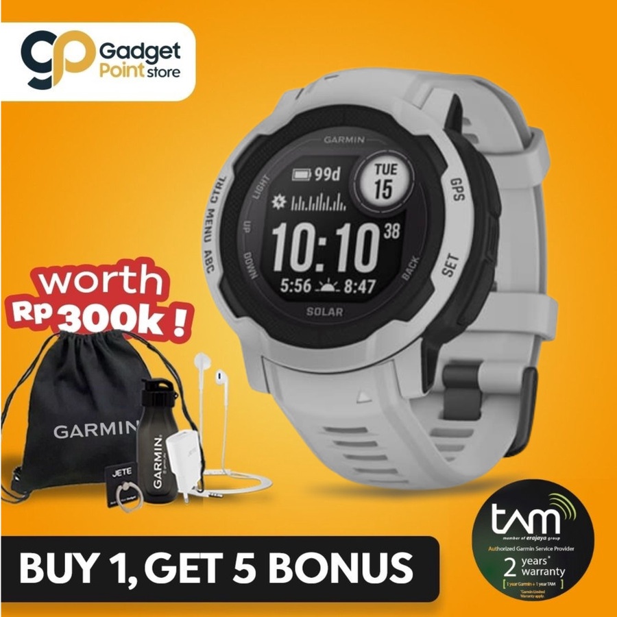 Sport Watch | Smart Watch Garmin Instinct 2 Solar Mist Gray SEA 45mm Solar edition - Garansi 2 Tahun