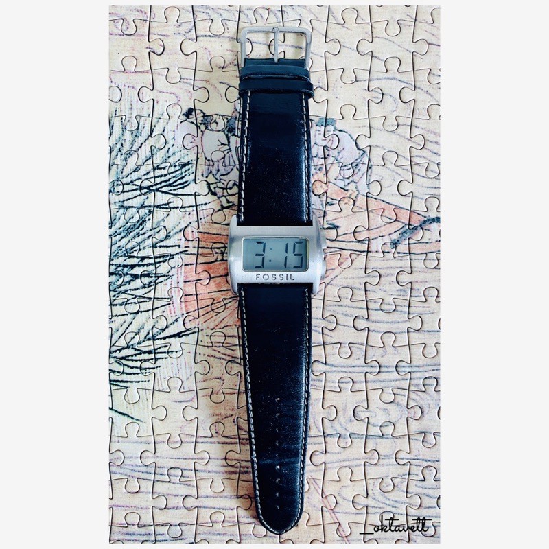 Ready Fossil digital rare vintage watch preloved