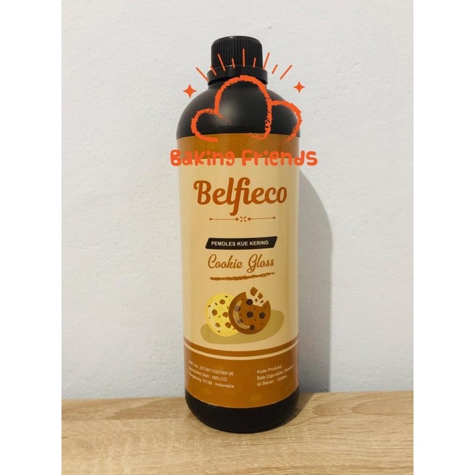 

cusss order] Belfieco Toffieco Cookie Gloss 1KG/Pemoles Kue Kering Cookies