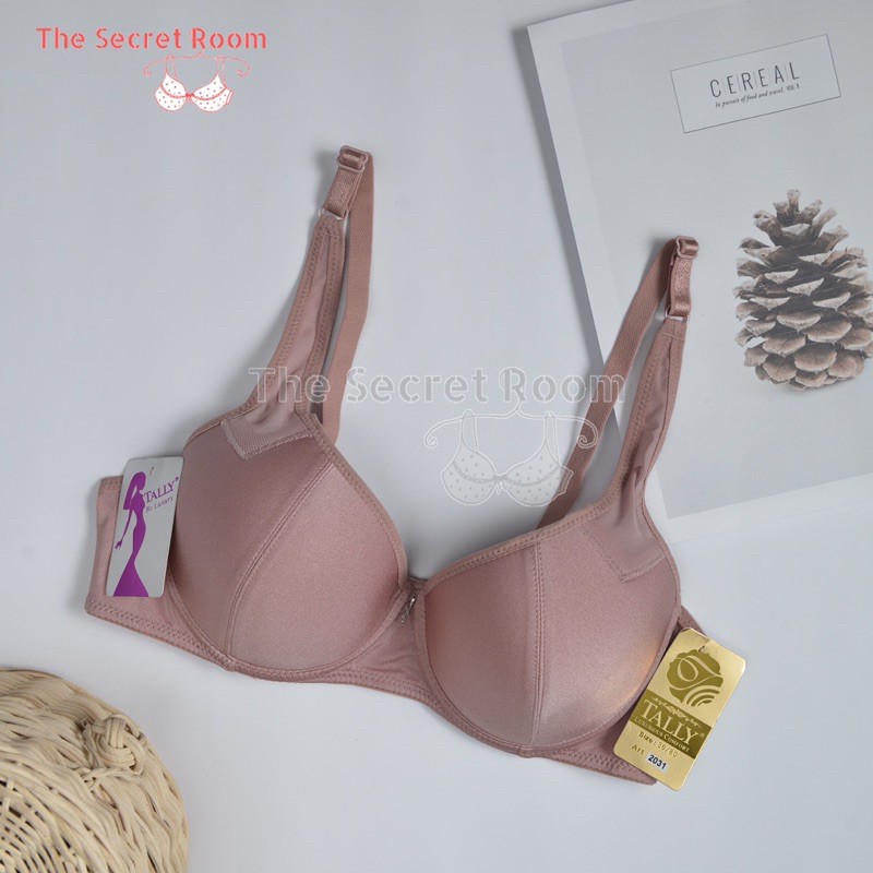 TALLY BRA BH 2031 I CUP B BESAR | BUSA TIPIS I ADA KAWAT | SIZE 34 - 38