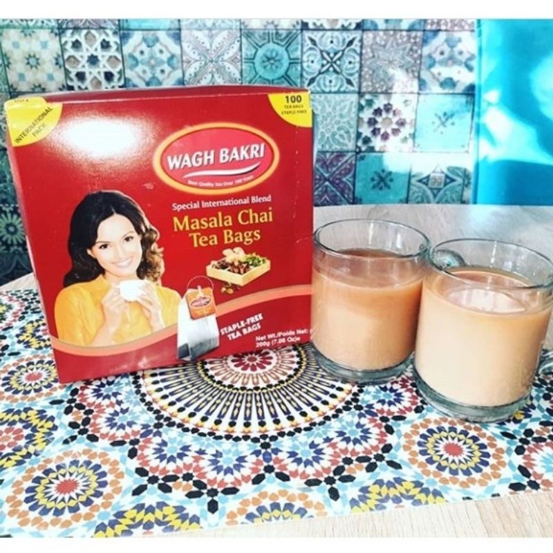 

Wagh Bakri Masala Chai Tea Bags / teh masala celup India