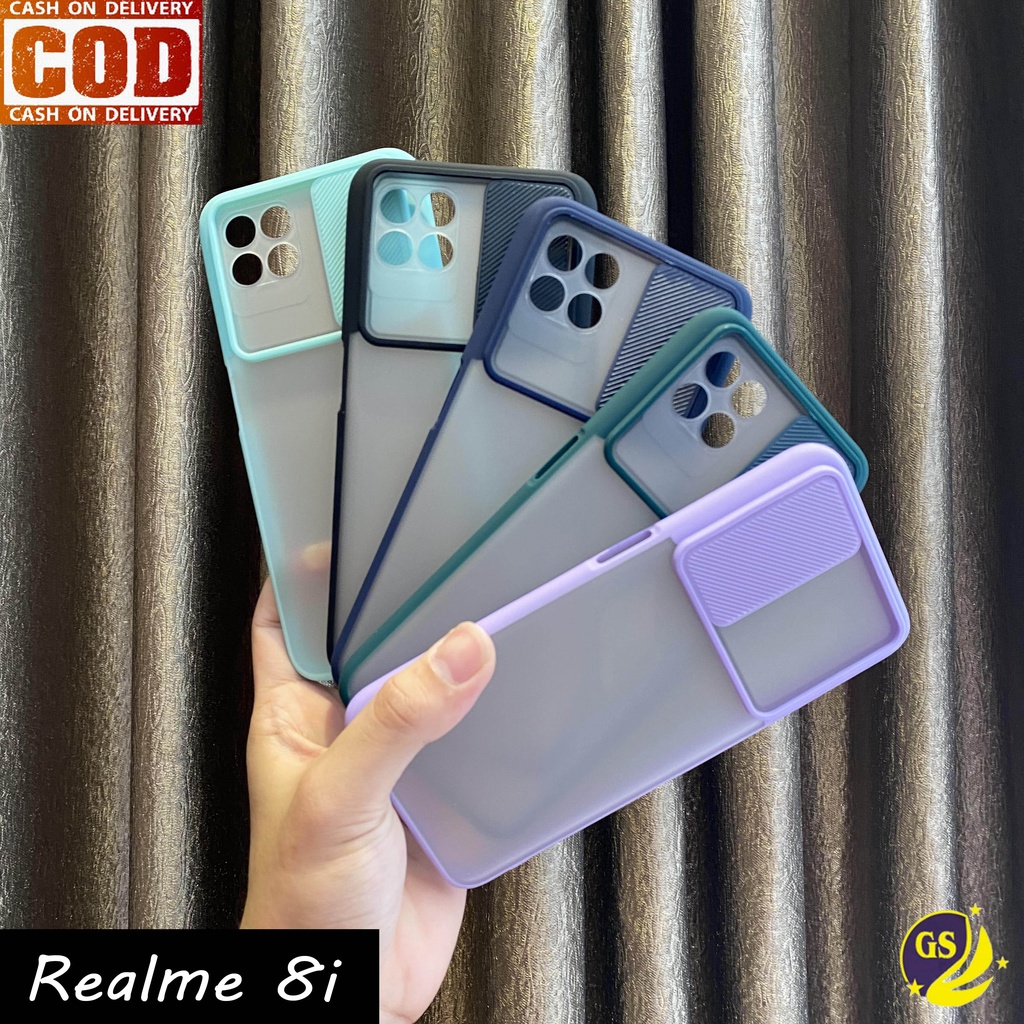 Realme C35 8i 8 Pro 8 5G C21Y C25 C21 C20 C17 C15 C12 C11 C3 C2 A3S A1K Slide Case Protection Camera Candy