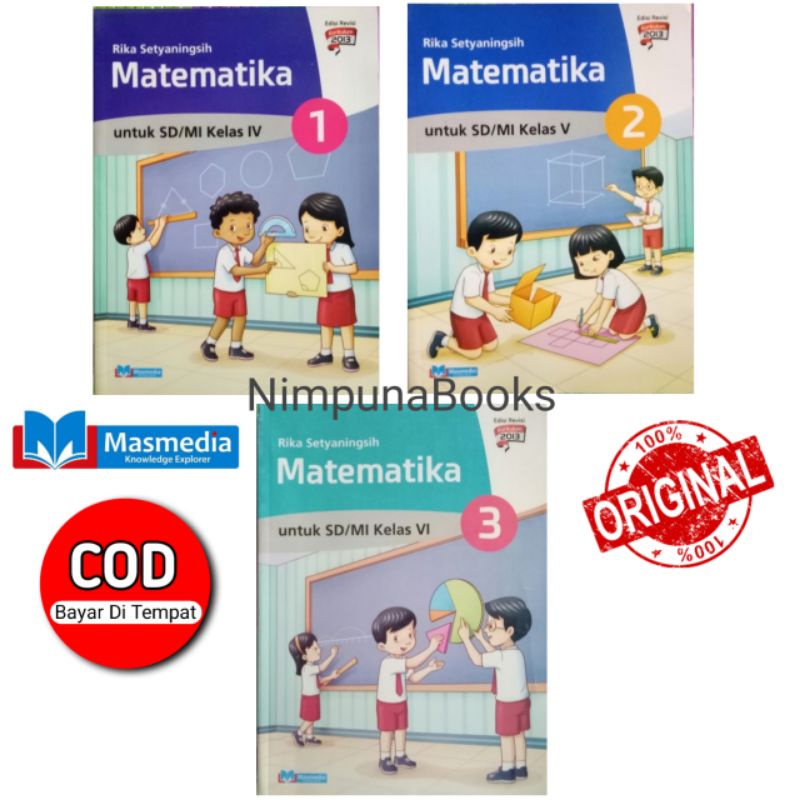 Buku Matematika Kelas 4 5 6 Kurikulum 2013 Penerbit Masmedia