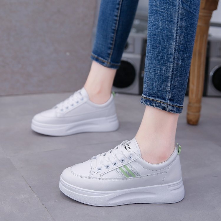 DNY Sepatu Sneakers Putih Wanita Spatu Olahraga Cewek Terbaru Import Korea 0168-4