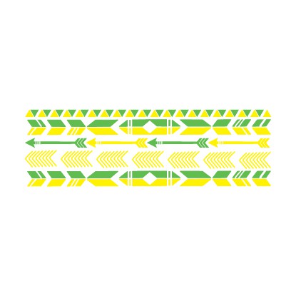 

POTATOO NEON TRIBAL Temporary Tattoo Sticker