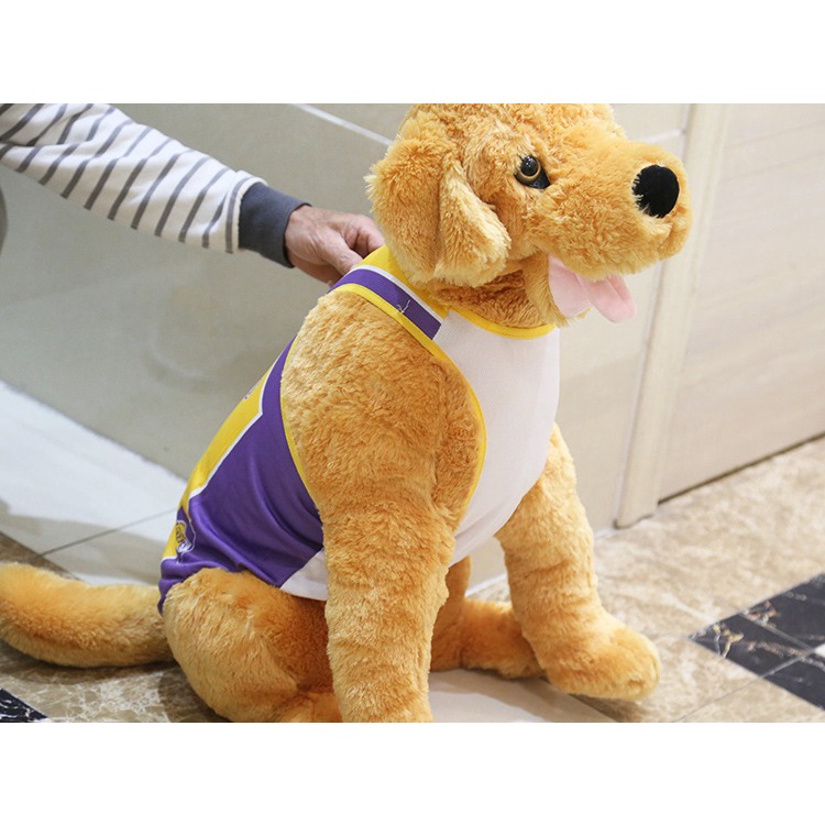 Pet Clothes T Shirt Basket Bola Sport Untuk Anjing Dan Kucing